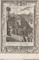 Picture 68 of 81 from Neueröffneter Musen-Tempel: welcher das allermerkwürdigste, aus den Fabeln der Alten in 60 auserlesenen und schönen Kupfern von Bernard Picart und andern kunstreichen Männern vorstellet ; mit deutlichen Erklärungen und Anmerkungen (1754), leaf 207