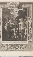 An illustration from Neueröffneter Musen-Tempel: welcher das allermerkwürdigste, aus den Fabeln der Alten in 60 auserlesenen und schönen Kupfern von Bernard Picart und andern kunstreichen Männern vorstellet ; mit deutlichen Erklärungen und Anmerkungen (1754)