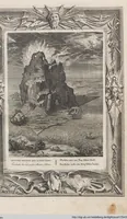 An illustration from Neueröffneter Musen-Tempel: welcher das allermerkwürdigste, aus den Fabeln der Alten in 60 auserlesenen und schönen Kupfern von Bernard Picart und andern kunstreichen Männern vorstellet ; mit deutlichen Erklärungen und Anmerkungen (1754)