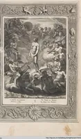 Picture 8 of 81 from Neueröffneter Musen-Tempel: welcher das allermerkwürdigste, aus den Fabeln der Alten in 60 auserlesenen und schönen Kupfern von Bernard Picart und andern kunstreichen Männern vorstellet ; mit deutlichen Erklärungen und Anmerkungen (1754), leaf 30