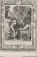 Picture 19 of 81 from Neueröffneter Musen-Tempel: welcher das allermerkwürdigste, aus den Fabeln der Alten in 60 auserlesenen und schönen Kupfern von Bernard Picart und andern kunstreichen Männern vorstellet ; mit deutlichen Erklärungen und Anmerkungen (1754), leaf 60