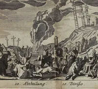 Picture 14 of 23 from Der gantzen Welt Religionen; Oder Beschreibung aller Gottes- und Götzendienste/ wie auch Ketzereyen/ in Asia, Africa, America, und Europa, von Anfang der Welt/ biß auff diese gegenwertige Zeit: Oder Beschreibung aller Gottes- und Götzendienste, wie auch Ketzereyen, in Asia, Africa, America und Europa, von Anfang der Welt, biß auff diese gegenwertige Zeit (1668), leaf 387
