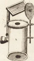 An illustration from (Dritter Theil): Neu-auffgerichtetes Rüst- und Zeughauß Der Natur: Worinnen Die so wundersame/ curiöse/ auch sehr nützliche Machinen und Instrumenten/ deren sich die heutige Naturkündiger in Erforschung der natürlichen Ursachen bedienen/ zu sehen und zu finden sind. Zum Vorschub aller derjenigen/ so der Lateinischen Sprach nicht mächtig sind/ und dennoch ihren Schöpffer in der Natur zu verehren suchen ... (1714)
