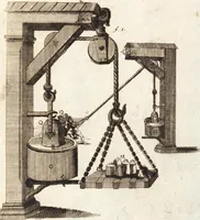 Picture 10 of 54 from (Dritter Theil): Neu-auffgerichtetes Rüst- und Zeughauß Der Natur: Worinnen Die so wundersame/ curiöse/ auch sehr nützliche Machinen und Instrumenten/ deren sich die heutige Naturkündiger in Erforschung der natürlichen Ursachen bedienen/ zu sehen und zu finden sind. Zum Vorschub aller derjenigen/ so der Lateinischen Sprach nicht mächtig sind/ und dennoch ihren Schöpffer in der Natur zu verehren suchen ... (1714), leaf 23