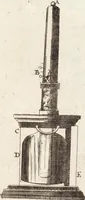 An illustration from (Dritter Theil): Neu-auffgerichtetes Rüst- und Zeughauß Der Natur: Worinnen Die so wundersame/ curiöse/ auch sehr nützliche Machinen und Instrumenten/ deren sich die heutige Naturkündiger in Erforschung der natürlichen Ursachen bedienen/ zu sehen und zu finden sind. Zum Vorschub aller derjenigen/ so der Lateinischen Sprach nicht mächtig sind/ und dennoch ihren Schöpffer in der Natur zu verehren suchen ... (1714)