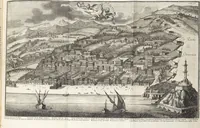 An illustration from Nürnbergische Hesperides, Oder Gründliche Beschreibung Der Edlen Citronat- Citronen- und Pomeranzen-Früchte: Wie solche in selbiger und benachbarten Gegend/ recht mögen eingesetzt/ gewartet/ erhalten und fortgebracht werden/ Samt Einer ausführlichen Erzehlung der meisten Sorten/ welche theils zu Nürnberg würcklich gewachsen/ theils von verschiedenen fremden Orten dahin gebracht worden, auf das accurateste in Kupffer gestochen/ in Vier Theile eingetheilet und mit nützlichen Anmerckungen erkläret (1708)