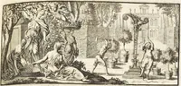 An illustration from Nürnbergische Hesperides, Oder Gründliche Beschreibung Der Edlen Citronat- Citronen- und Pomeranzen-Früchte: Wie solche in selbiger und benachbarten Gegend/ recht mögen eingesetzt/ gewartet/ erhalten und fortgebracht werden/ Samt Einer ausführlichen Erzehlung der meisten Sorten/ welche theils zu Nürnberg würcklich gewachsen/ theils von verschiedenen fremden Orten dahin gebracht worden, auf das accurateste in Kupffer gestochen/ in Vier Theile eingetheilet und mit nützlichen Anmerckungen erkläret (1708)