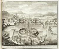 An illustration from Continvation der Nürnbergischen Hesperidvm, Oder: Fernere gründliche Beschreibung Der Edlen Citronat- Citronen- und Pomeranzen-Früchte: mit einem ausführlichen Bericht, wie solche am besten zu warten und zu erhalten seyn ; Worbei diejenigen Sorten, so theils zu Nürnberg gewachsen, theils von verschiedenen fremden Orten dahin gelanget, auf das accurateste in Kupffer gestochen und nachgezeichnet worden ; abermals in vier Theile eingetheilet, und mit gehörigen Anmerkungen erläutert (1714)
