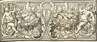 An illustration from Continvation der Nürnbergischen Hesperidvm, Oder: Fernere gründliche Beschreibung Der Edlen Citronat- Citronen- und Pomeranzen-Früchte: mit einem ausführlichen Bericht, wie solche am besten zu warten und zu erhalten seyn ; Worbei diejenigen Sorten, so theils zu Nürnberg gewachsen, theils von verschiedenen fremden Orten dahin gelanget, auf das accurateste in Kupffer gestochen und nachgezeichnet worden ; abermals in vier Theile eingetheilet, und mit gehörigen Anmerkungen erläutert (1714)