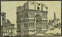An illustration from Le antichita della citta di Roma: raccolte sotto breuita da diuersi antichi & moderni scrittori (1580)