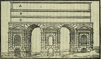 An illustration from Le antichita della citta di Roma: raccolte sotto breuita da diuersi antichi & moderni scrittori (1580)