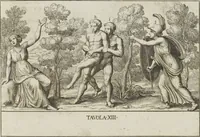 An illustration from Le pitture antiche delle grotte di Roma, e del sepolcro de' Nasonj: disegnate, & intagliate alla similitudine degli antichi originali (1706)