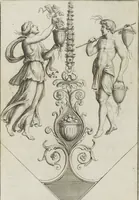 An illustration from Le pitture antiche delle grotte di Roma, e del sepolcro de' Nasonj: disegnate, & intagliate alla similitudine degli antichi originali (1706)