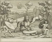 An illustration from Le pitture antiche delle grotte di Roma, e del sepolcro de' Nasonj: disegnate, & intagliate alla similitudine degli antichi originali (1706)