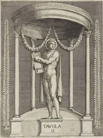 An illustration from Le pitture antiche delle grotte di Roma, e del sepolcro de' Nasonj: disegnate, & intagliate alla similitudine degli antichi originali (1706)