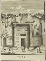 An illustration from Le pitture antiche delle grotte di Roma, e del sepolcro de' Nasonj: disegnate, & intagliate alla similitudine degli antichi originali (1706)