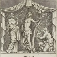 An illustration from Le pitture antiche delle grotte di Roma, e del sepolcro de' Nasonj: disegnate, & intagliate alla similitudine degli antichi originali (1706)