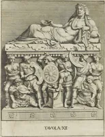 An illustration from Le pitture antiche delle grotte di Roma, e del sepolcro de' Nasonj: disegnate, & intagliate alla similitudine degli antichi originali (1706)