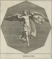 An illustration from Le pitture antiche delle grotte di Roma, e del sepolcro de' Nasonj: disegnate, & intagliate alla similitudine degli antichi originali (1706)