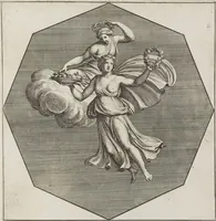 An illustration from Le pitture antiche delle grotte di Roma, e del sepolcro de' Nasonj: disegnate, & intagliate alla similitudine degli antichi originali (1706)