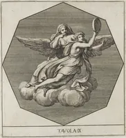 An illustration from Le pitture antiche delle grotte di Roma, e del sepolcro de' Nasonj: disegnate, & intagliate alla similitudine degli antichi originali (1706)