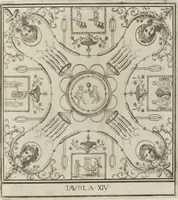 An illustration from Le pitture antiche delle grotte di Roma, e del sepolcro de' Nasonj: disegnate, & intagliate alla similitudine degli antichi originali (1706)