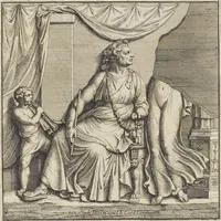 An illustration from Le pitture antiche delle grotte di Roma, e del sepolcro de' Nasonj: disegnate, & intagliate alla similitudine degli antichi originali (1706)