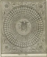 An illustration from Le pitture antiche delle grotte di Roma, e del sepolcro de' Nasonj: disegnate, & intagliate alla similitudine degli antichi originali (1706)