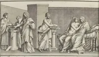 An illustration from Le pitture antiche delle grotte di Roma, e del sepolcro de' Nasonj: disegnate, & intagliate alla similitudine degli antichi originali (1706)