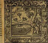 An illustration from Omnia Andreae Alciati v.c. emblemata [electronic resource]: cum commentariis, quibus emblematum omnium aperta origine, mens auctoris explicatur, & obscura omnia dubiáque illustrantur (1581)