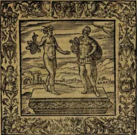 An illustration from Omnia Andreae Alciati v.c. emblemata [electronic resource]: cum commentariis, quibus emblematum omnium aperta origine, mens auctoris explicatur, & obscura omnia dubiáque illustrantur (1581)