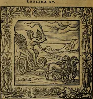 Picture 131 of 256 from Omnia Andreae Alciati v.c. emblemata [electronic resource]: cum commentariis, quibus emblematum omnium aperta origine, mens auctoris explicatur, & obscura omnia dubiáque illustrantur (1581), leaf 396