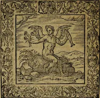 An illustration from Omnia Andreae Alciati v.c. emblemata [electronic resource]: cum commentariis, quibus emblematum omnium aperta origine, mens auctoris explicatur, & obscura omnia dubiáque illustrantur (1581)