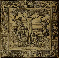 An illustration from Omnia Andreae Alciati v.c. emblemata [electronic resource]: cum commentariis, quibus emblematum omnium aperta origine, mens auctoris explicatur, & obscura omnia dubiáque illustrantur (1581)
