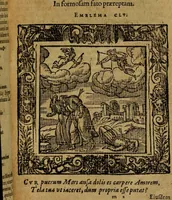 An illustration from Omnia Andreae Alciati v.c. emblemata [electronic resource]: cum commentariis, quibus emblematum omnium aperta origine, mens auctoris explicatur, & obscura omnia dubiáque illustrantur (1581)