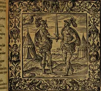 An illustration from Omnia Andreae Alciati v.c. emblemata [electronic resource]: cum commentariis, quibus emblematum omnium aperta origine, mens auctoris explicatur, & obscura omnia dubiáque illustrantur (1581)