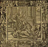 An illustration from Omnia Andreae Alciati v.c. emblemata [electronic resource]: cum commentariis, quibus emblematum omnium aperta origine, mens auctoris explicatur, & obscura omnia dubiáque illustrantur (1581)
