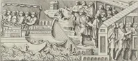 Picture 72 of 134 from Colonna Traiana eretta dal Senato, e popolo romano all'imperatore Traiano Avgvsto nel svo foro in Roma [electronic resource]: scolpita con l'historie della gverra dacica la prima e la seconda espeditione, e vittoria contro il re Decebalo (1673), leaf 143