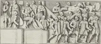 Picture 94 of 134 from Colonna Traiana eretta dal Senato, e popolo romano all'imperatore Traiano Avgvsto nel svo foro in Roma [electronic resource]: scolpita con l'historie della gverra dacica la prima e la seconda espeditione, e vittoria contro il re Decebalo (1673), leaf 183