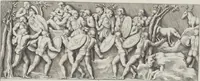 An illustration from Colonna Traiana eretta dal Senato, e popolo romano all'imperatore Traiano Avgvsto nel svo foro in Roma [electronic resource]: scolpita con l'historie della gverra dacica la prima e la seconda espeditione, e vittoria contro il re Decebalo (1673)