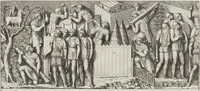 Picture 24 of 134 from Colonna Traiana eretta dal Senato, e popolo romano all'imperatore Traiano Avgvsto nel svo foro in Roma [electronic resource]: scolpita con l'historie della gverra dacica la prima e la seconda espeditione, e vittoria contro il re Decebalo (1673), leaf 47