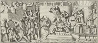 Picture 35 of 134 from Colonna Traiana eretta dal Senato, e popolo romano all'imperatore Traiano Avgvsto nel svo foro in Roma [electronic resource]: scolpita con l'historie della gverra dacica la prima e la seconda espeditione, e vittoria contro il re Decebalo (1673), leaf 69