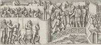 Picture 47 of 134 from Colonna Traiana eretta dal Senato, e popolo romano all'imperatore Traiano Avgvsto nel svo foro in Roma [electronic resource]: scolpita con l'historie della gverra dacica la prima e la seconda espeditione, e vittoria contro il re Decebalo (1673), leaf 93