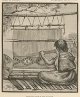 An illustration from Navajo weavers (1885)