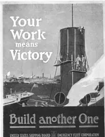 An illustration from Posters issued by the United States Shipping Board Emergency Fleet Corporation: Book no. 1 (1918)
