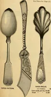 Picture 316 of 1332 from 13th annual illustrated catalog, 1889 ... containing illustrations and prices of a few leading and staple styles of diamonds, watches, jewelry, silverware, clocks, canes, umbrellas, opera glasses, gold spectacles, eye glasses, etc. (1889), leaf 122