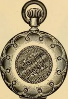 An illustration from 13th annual illustrated catalog, 1889 ... containing illustrations and prices of a few leading and staple styles of diamonds, watches, jewelry, silverware, clocks, canes, umbrellas, opera glasses, gold spectacles, eye glasses, etc. (1889)
