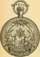An illustration from 13th annual illustrated catalog, 1889 ... containing illustrations and prices of a few leading and staple styles of diamonds, watches, jewelry, silverware, clocks, canes, umbrellas, opera glasses, gold spectacles, eye glasses, etc. (1889)