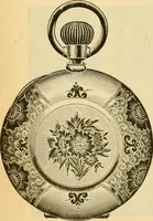 An illustration from 13th annual illustrated catalog, 1889 ... containing illustrations and prices of a few leading and staple styles of diamonds, watches, jewelry, silverware, clocks, canes, umbrellas, opera glasses, gold spectacles, eye glasses, etc. (1889)