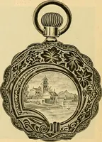 An illustration from 13th annual illustrated catalog, 1889 ... containing illustrations and prices of a few leading and staple styles of diamonds, watches, jewelry, silverware, clocks, canes, umbrellas, opera glasses, gold spectacles, eye glasses, etc. (1889)